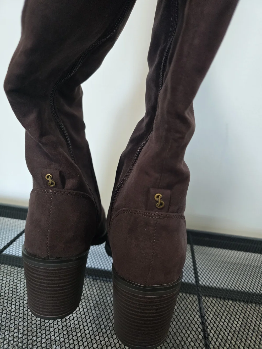 Sam & Libby Dark Brown Suede Over-the-Knee Boots - Never Worn